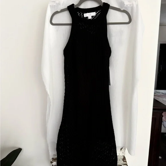 NWT Spiritual Gangster Kinsley Crotchet Black Dress Size Small